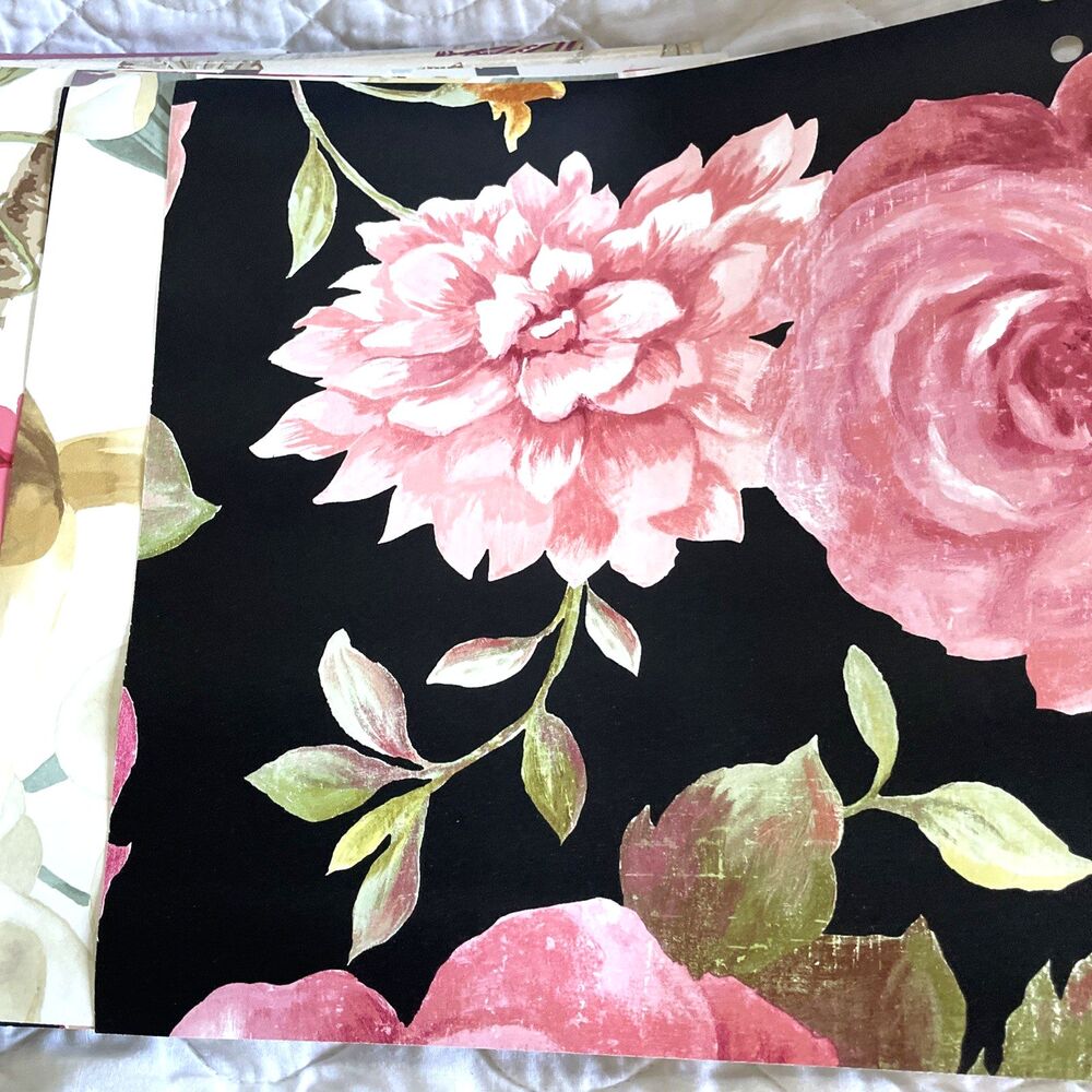 Floral Wallpaper Samples 55 Pcs 10x10” Scrapbooking Paper Crafts Craft Lot